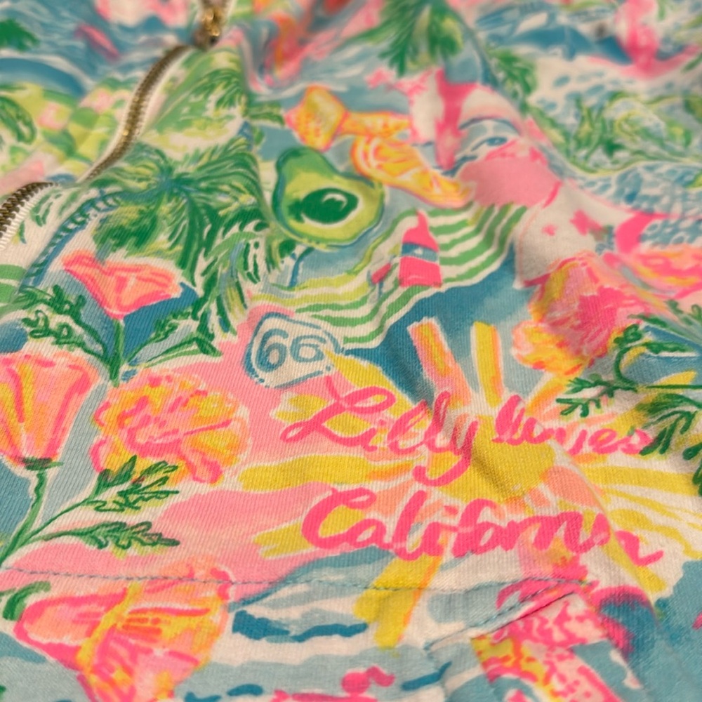 Lilly Pulitzer Lilly loves California quarter zip